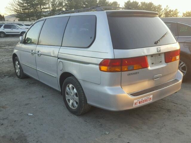 5FNRL18993B004187 - 2003 HONDA ODYSSEY EX SILVER photo 3