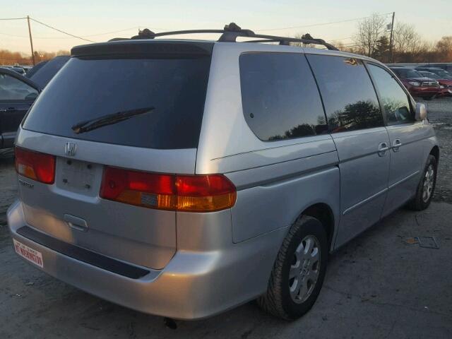 5FNRL18993B004187 - 2003 HONDA ODYSSEY EX SILVER photo 4