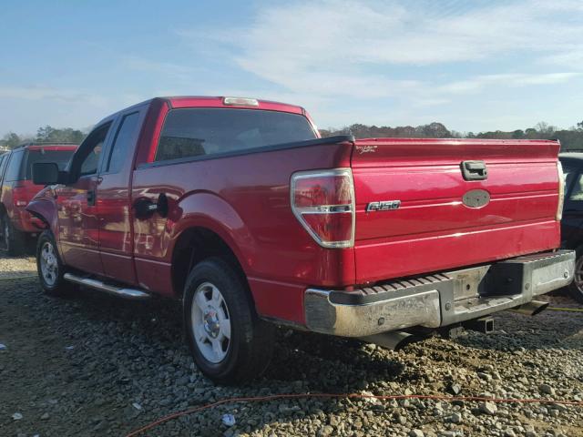 1FTRX12899FA27347 - 2009 FORD F150 SUPER RED photo 3