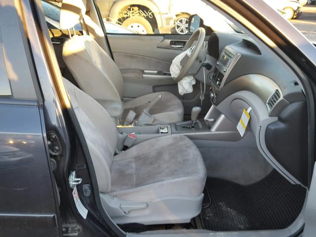 JF2SH6CC7AH764250 - 2010 SUBARU FORESTER 2 CHARCOAL photo 5