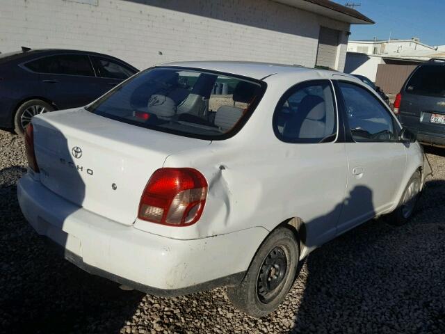 JTDAT123810144194 - 2001 TOYOTA ECHO WHITE photo 4