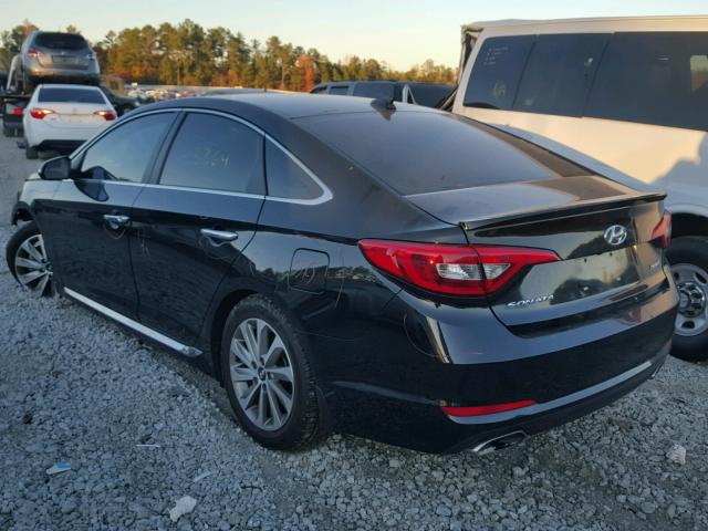 5NPE34AF1FH218337 - 2015 HYUNDAI SONATA SPO BLACK photo 3