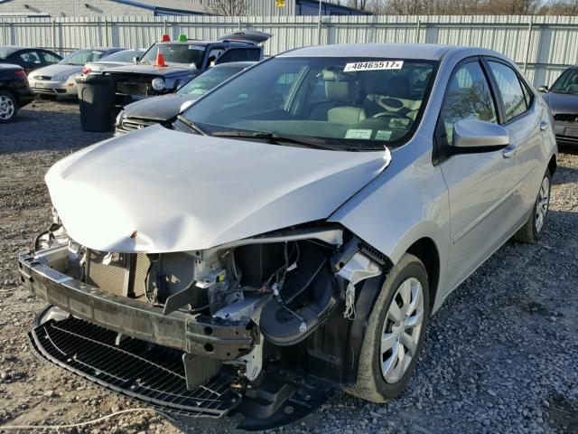 2T1BURHE7FC480747 - 2015 TOYOTA COROLLA L SILVER photo 2