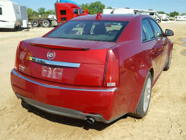 1G6DJ5EG1A0134604 - 2010 CADILLAC CTS PERFOR RED photo 4
