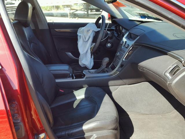 1G6DJ5EG1A0134604 - 2010 CADILLAC CTS PERFOR RED photo 5