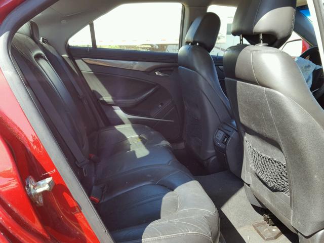 1G6DJ5EG1A0134604 - 2010 CADILLAC CTS PERFOR RED photo 6
