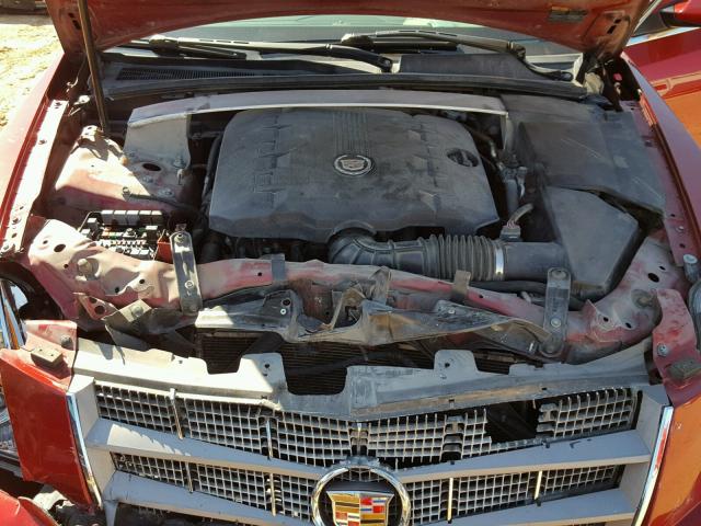 1G6DJ5EG1A0134604 - 2010 CADILLAC CTS PERFOR RED photo 7
