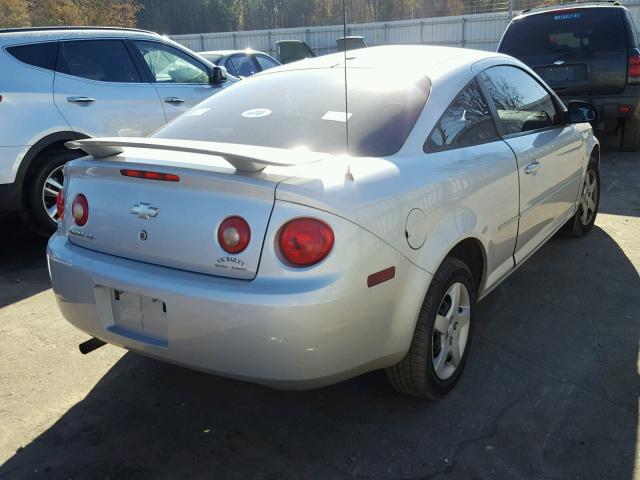 1G1AK15F267601355 - 2006 CHEVROLET COBALT LS SILVER photo 4