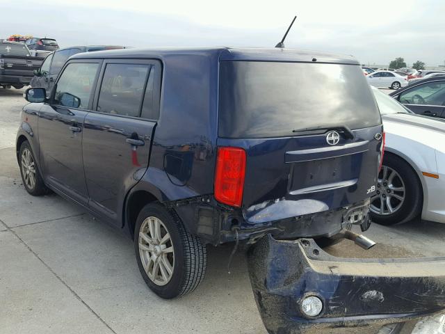 JTLKE50E581023464 - 2008 SCION XB BLUE photo 3