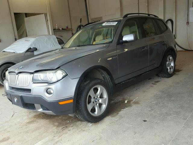 WBXPC93427WF23641 - 2007 BMW X3 3.0SI GRAY photo 2