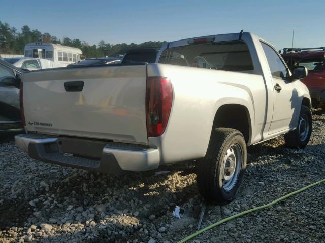 1GCCSBD90A8141150 - 2010 CHEVROLET COLORADO SILVER photo 4