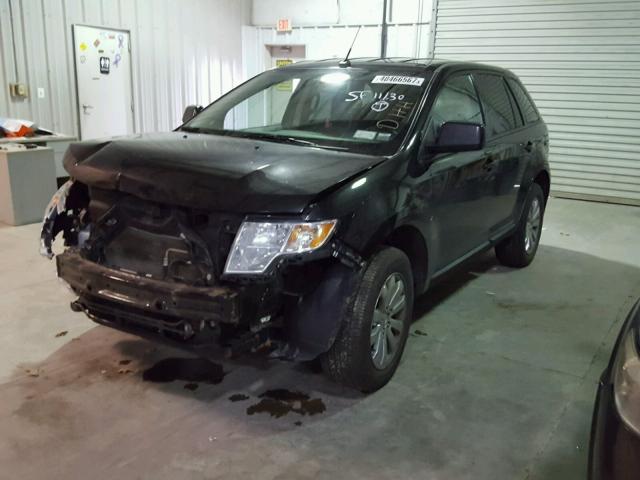 2FMDK4JCXABB25286 - 2010 FORD EDGE SEL BLACK photo 2