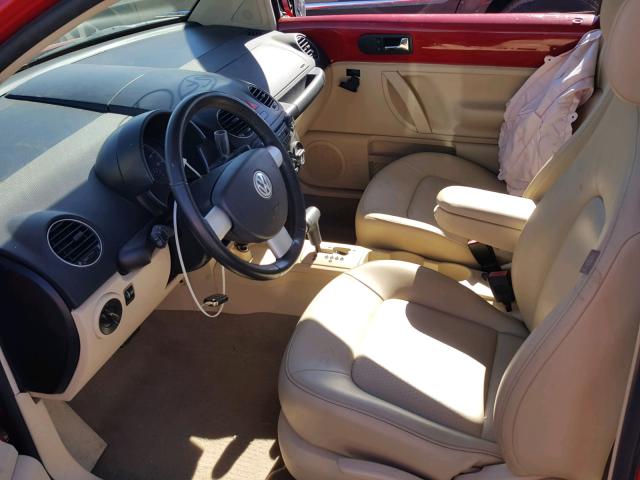 3VWPW31C89M501197 - 2009 VOLKSWAGEN NEW BEETLE 红色 照片 5