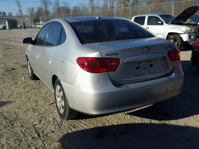 KMHDU46D38U353579 - 2008 HYUNDAI ELANTRA GL SILVER photo 3