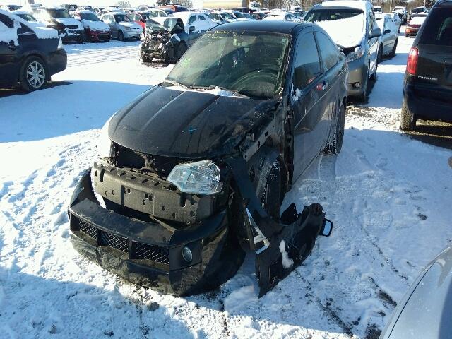 1FAHP33N58W253546 - 2008 FORD FOCUS SE BLACK photo 2