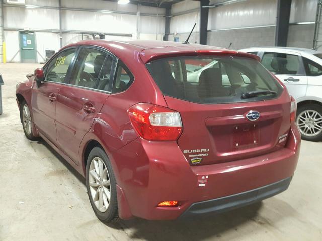 JF1GPAC69D2888165 - 2013 SUBARU IMPREZA PR MAROON photo 3