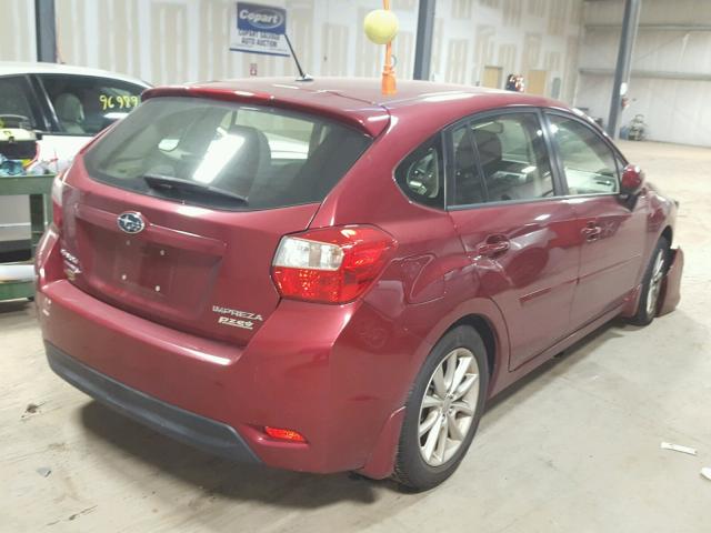 JF1GPAC69D2888165 - 2013 SUBARU IMPREZA PR MAROON photo 4