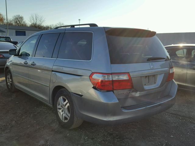 5FNRL38737B057418 - 2007 HONDA ODYSSEY EX SILVER photo 3