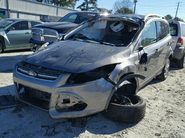 1FMCU0J96EUA66210 - 2014 FORD ESCAPE TIT GRAY photo 2