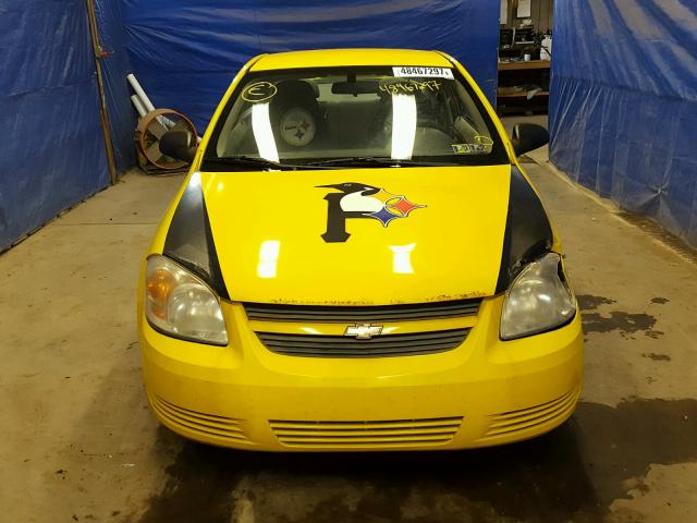 1G1AK15FX77170734 - 2007 CHEVROLET COBALT LS YELLOW photo 9