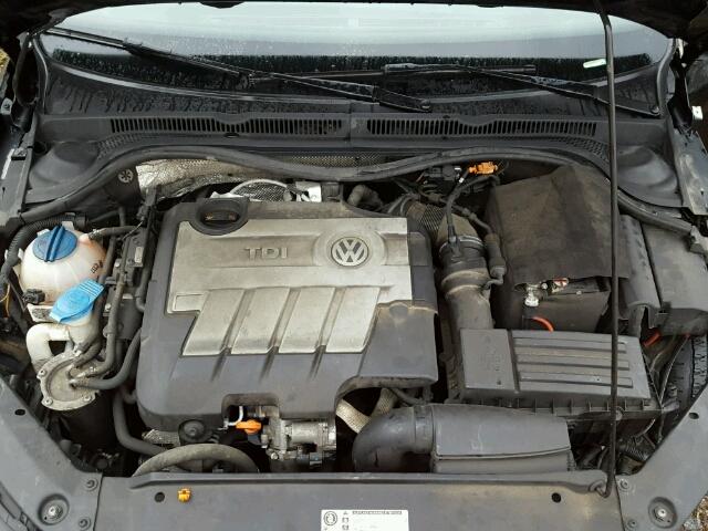 3VWDL7AJ3BM057816 - 2011 VOLKSWAGEN JETTA TDI BLACK photo 7