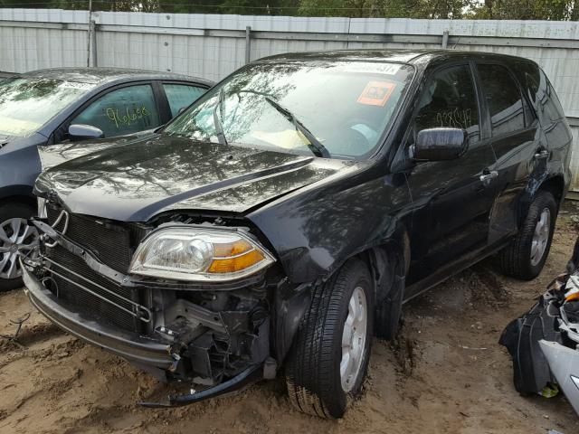 2HNYD18224H531571 - 2004 ACURA MDX BLACK photo 2