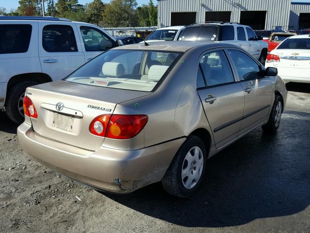 1NXBR32E44Z204982 - 2004 TOYOTA COROLLA CE GOLD photo 4