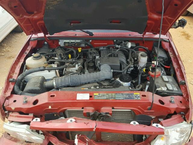 1FTKR1ED5BPA89297 - 2011 FORD RANGER SUP RED photo 7