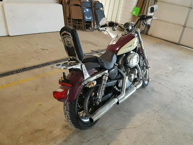 1HD4CP2107K443172 - 2007 HARLEY-DAVIDSON XL883 C BURGUNDY photo 4