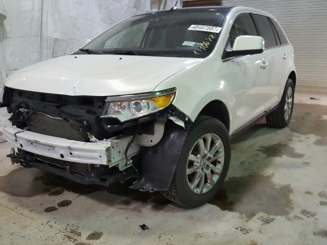 2FMDK4KC0BBA41980 - 2011 FORD EDGE LIMIT WHITE photo 2