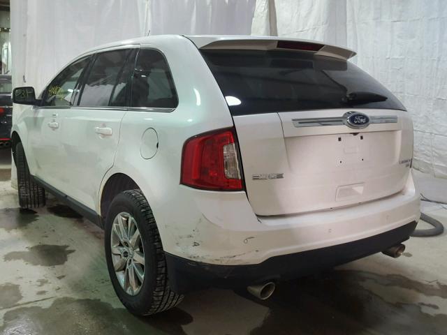 2FMDK4KC0BBA41980 - 2011 FORD EDGE LIMIT WHITE photo 3