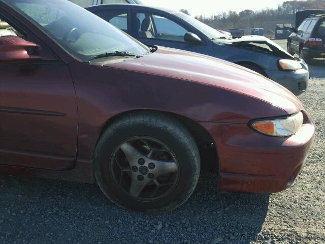 1G2WP12K41F269325 - 2001 PONTIAC GRAND PRIX MAROON photo 9