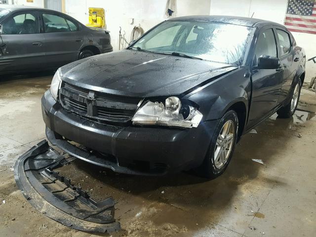 1B3CC1FB5AN211980 - 2010 DODGE AVENGER EX BLACK photo 2