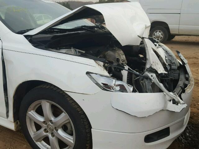 4T1BE46K29U859294 - 2009 TOYOTA CAMRY BASE WHITE photo 9