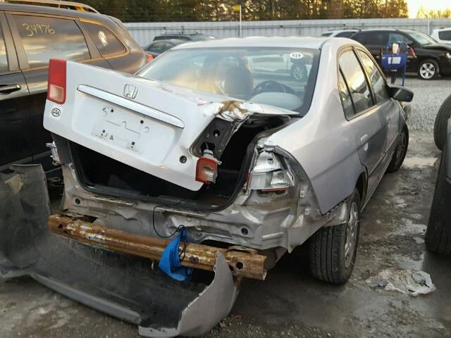 2HGES16472H907697 - 2002 HONDA CIVIC DX SILVER photo 4