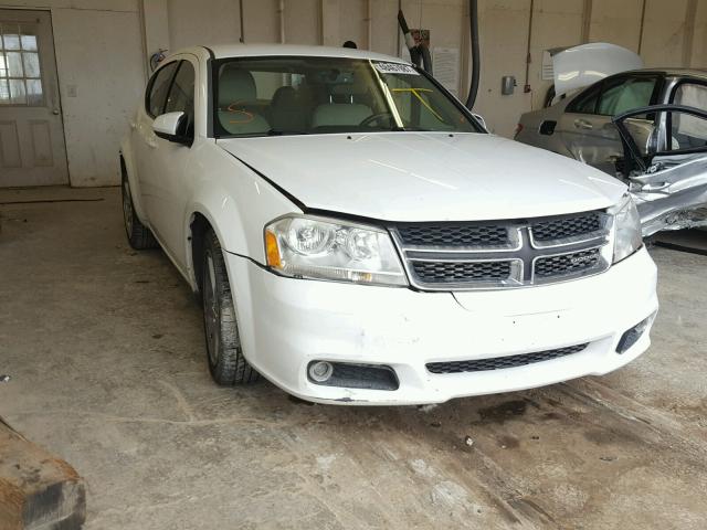 1B3BD2FG2BN587094 - 2011 DODGE AVENGER LU WHITE photo 1