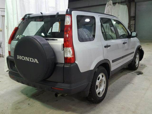 SHSRD78586U412450 - 2006 HONDA CR-V LX GRAY photo 4