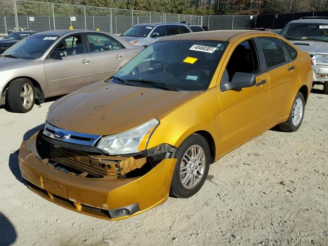 1FAHP35N59W168821 - 2009 FORD FOCUS SE GOLD photo 2