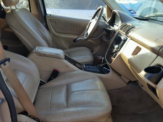 4JGAB72E61A237065 - 2001 MERCEDES-BENZ ML 430 棕色 照片 5