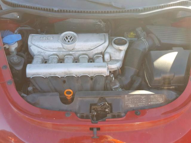 3VWRG31Y49M403480 - 2009 VOLKSWAGEN NEW BEETLE RED photo 7