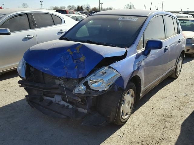 3N1BC13E99L501761 - 2009 NISSAN VERSA S BLUE photo 2