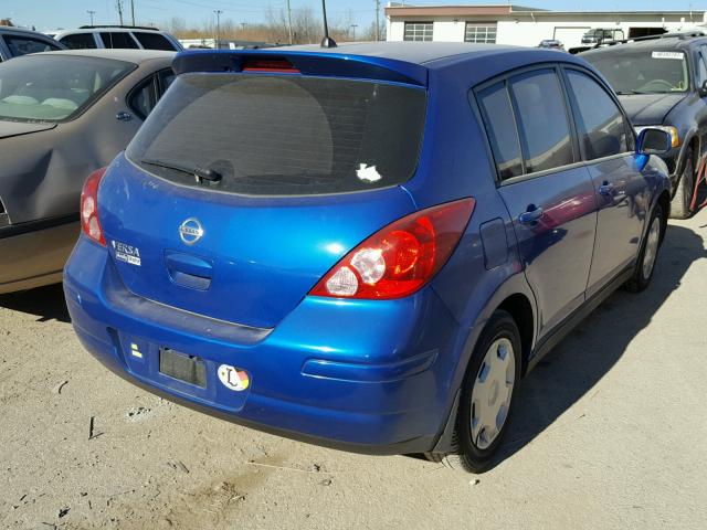 3N1BC13E99L501761 - 2009 NISSAN VERSA S BLUE photo 4