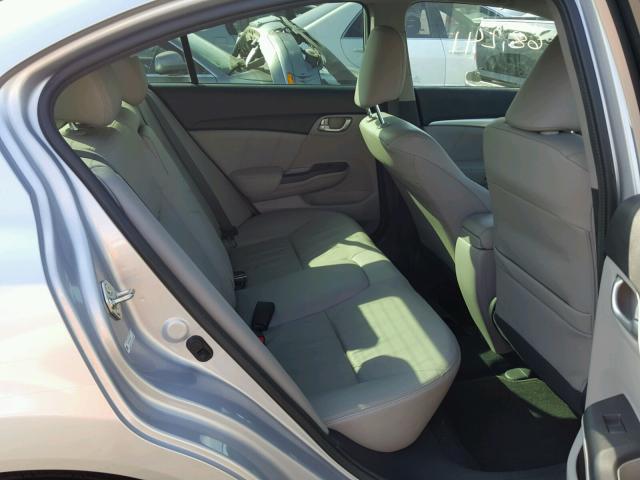 2HGFB2F98DH503302 - 2013 HONDA CIVIC EXL 银色 照片 6