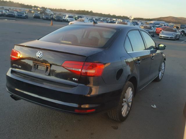 3VWD17AJ7FM230104 - 2015 VOLKSWAGEN JETTA SE Qara foto 4