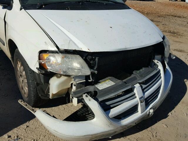 1D4GP23R07B150353 - 2007 DODGE GRAND CARA WHITE photo 9