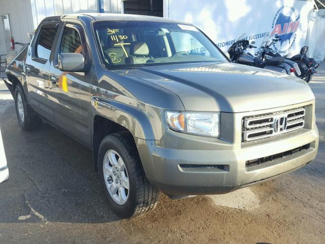 2HJYK16487H504553 - 2007 HONDA RIDGELINE GREEN photo 1