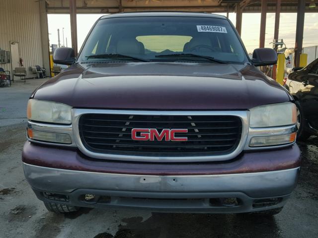 1GKEK13T1YJ139611 - 2000 GMC YUKON BURGUNDY photo 9