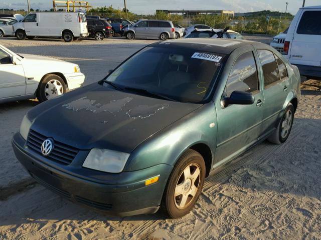 3VWSB69M02M092686 - 2002 VOLKSWAGEN JETTA GLS GREEN photo 2