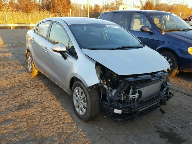 KNADM4A3XD6127408 - 2013 KIA RIO LX SILVER photo 1