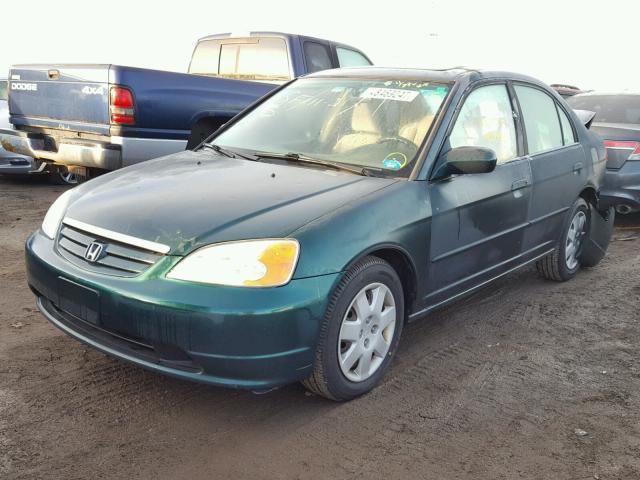 2HGES26712H577359 - 2002 HONDA CIVIC EX 绿色 照片 2